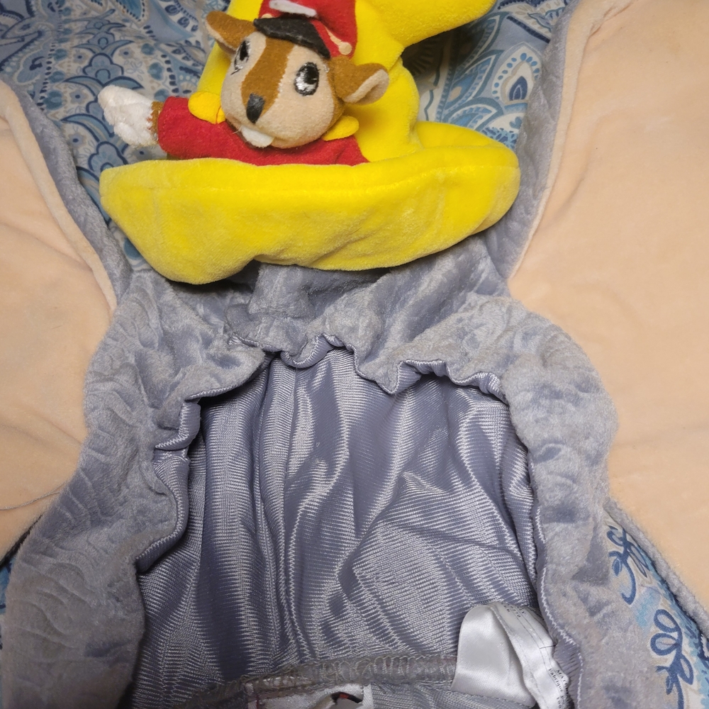 Kids Chipmunk Costume with Yellow and Gray Colors